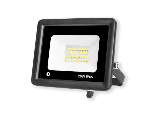 Projetor LED Ultra Fino 20W 6400K Preto florida light solutions j florido