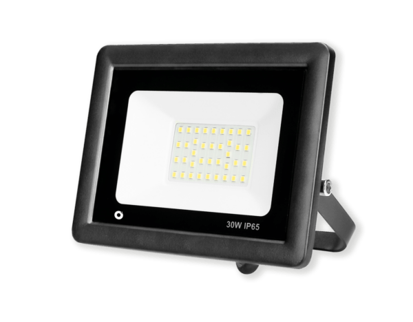 Projetor LED Ultra Fino 30W 6400K Preto florida light solutions j florido
