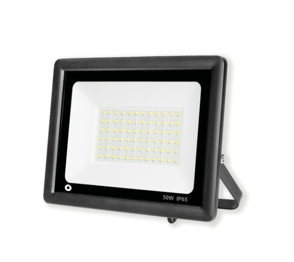 Projetor LED Ultra Fino 50W 6400K Preto florida light solutions j florido