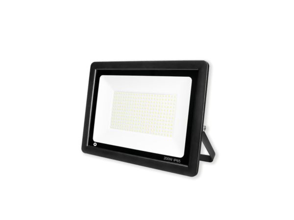 Projetor LED Ultra Fino 200W 6400K Preto florida light solutions j florido