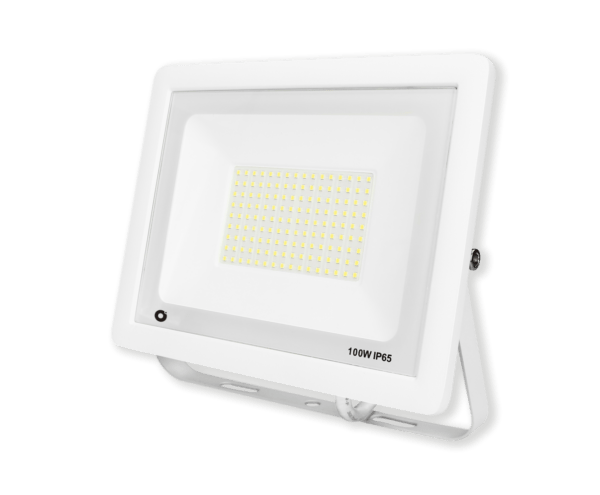 Projetor LED Ultra Fino 100W 6400K Branco florida light solutions j florido