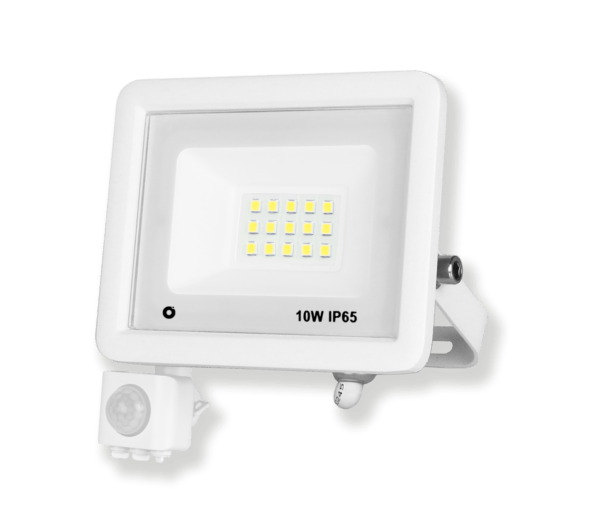 Projetor LED Ultra Fino 10W 6400K Branco com Sensor florida light solutions j florido