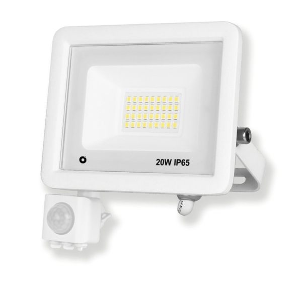 Projetor LED Ultra Fino 20W 6400K Branco com Sensor florida light solutions j florido