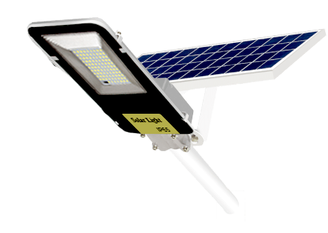 Luminária LED Solar 50W 6400K. KIT Completo com Comando- florida light solutions - j florido
