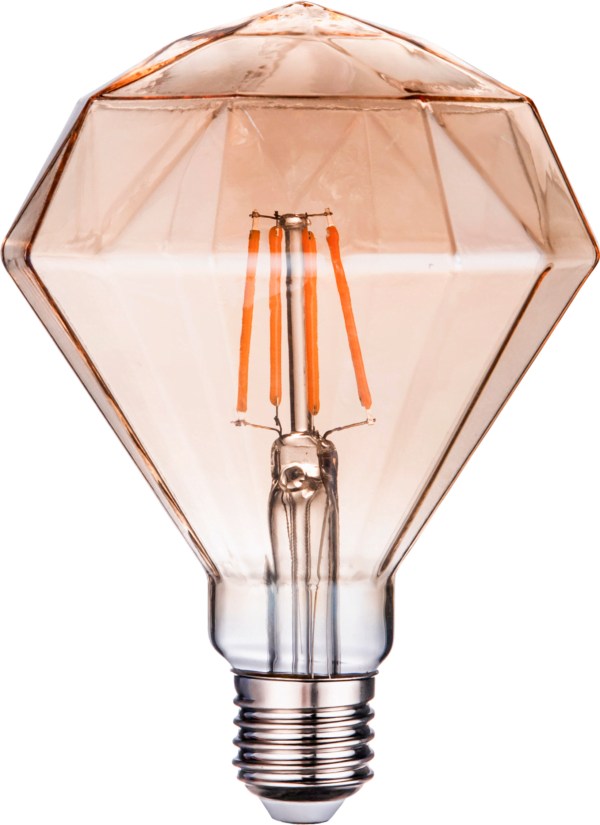 Lâmpada LED Vintage Diamante G110 6W E27 2200K- florida light solutions - j florido