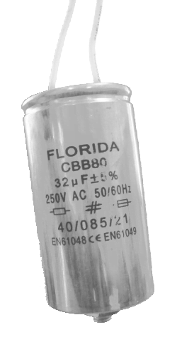 Condensador 250V 28µF com fios florida light solutions j florido