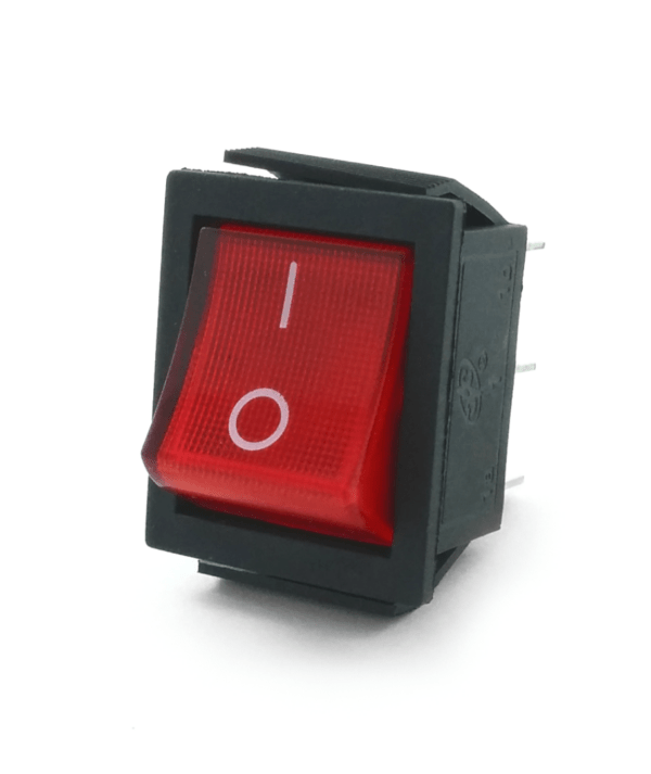Interruptor Basculante Vermelho Luminoso ON-OFF florida light solutions j florido