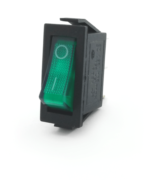 Interruptor Basculante Verde Luminoso ON-OFF- florida light solutions - j florido