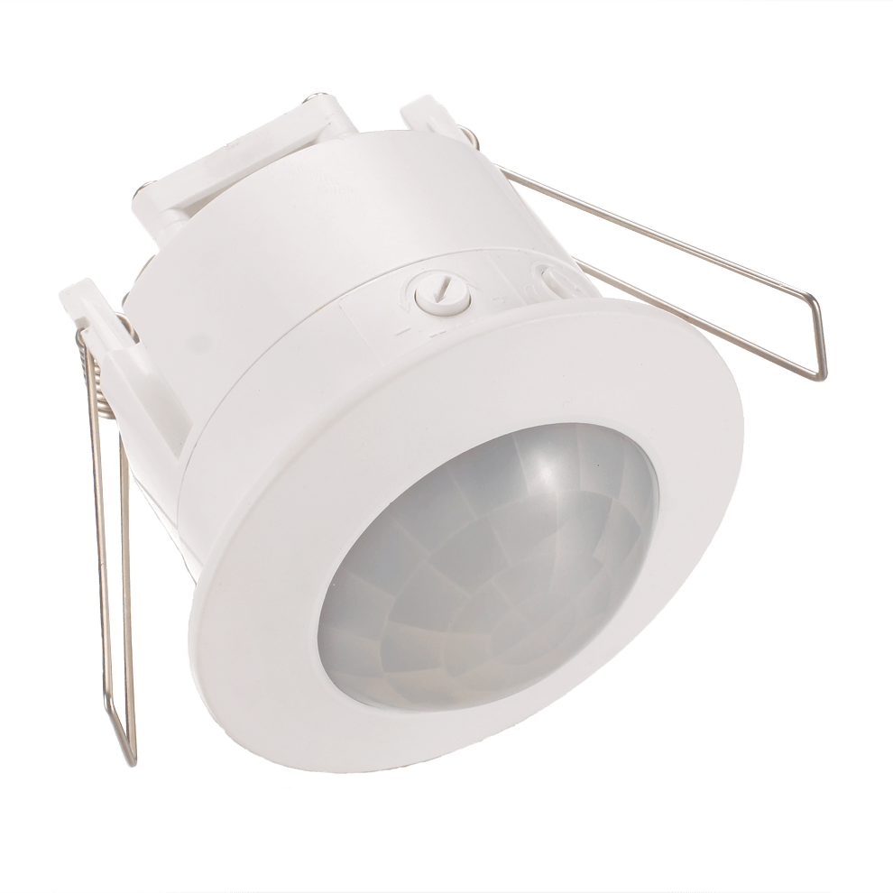 Detetor de Movimento P/ Encastrar 360º Branco