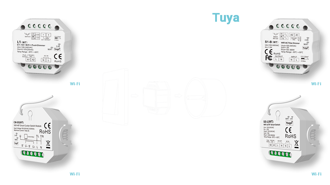 switches e dimmers tuya