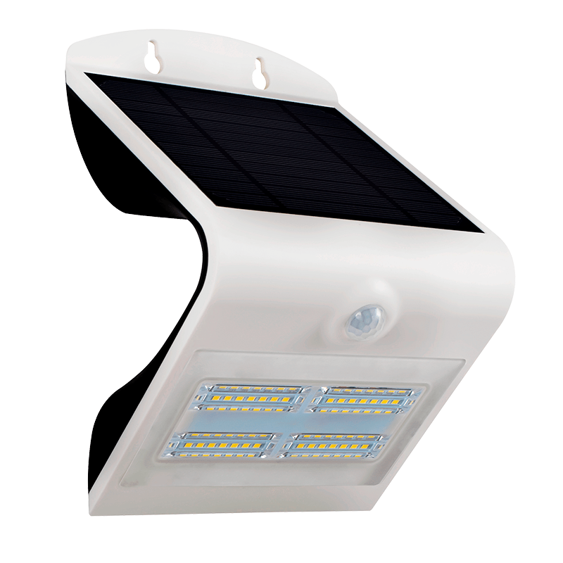 Aplique LED Solar 3.2W 2700K+6400K Branco- florida light solutions - j florido